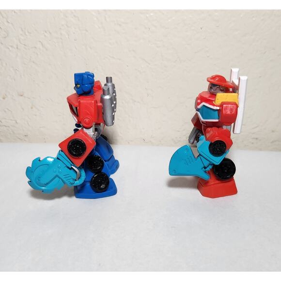 Transformers Playskool Rescue Bots Optimus Prime and Heatwave 3.5" Figures Loose - Picture 4 of 6